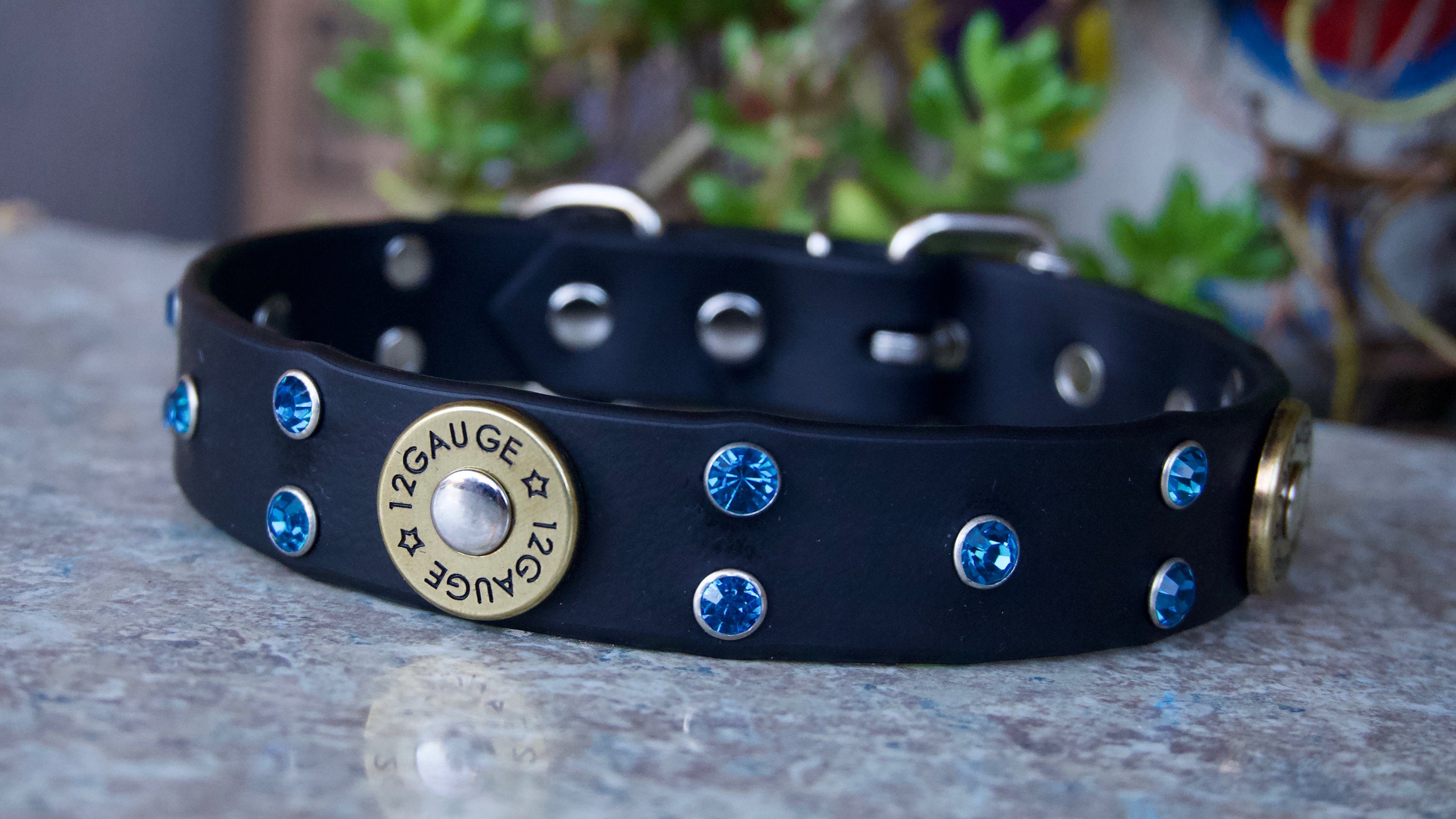 Shotgun Shell Dog Collar Black Shotgun Shell Vegan Dog Collar | Etsy