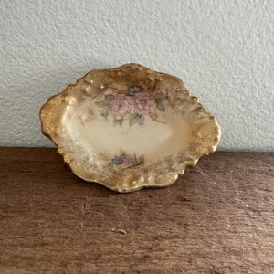 Vintage Trinket Tray - Hand Painted Fine China Made In Japan