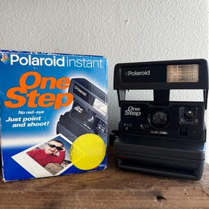 Polaroid Instant One Teep Camera With Box and Plastic Wrap- Vintage Polaroid Camera - Vintage Cameras