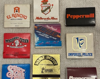 Lot of Vintage Matches - Vintage Matches Souvenir Matches - Casino Matches