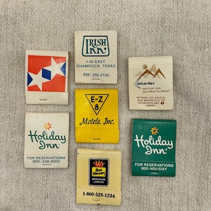 Lot of Vintage Matches - Vintage Matches Souvenir Matches - Inn and Hotel Matches