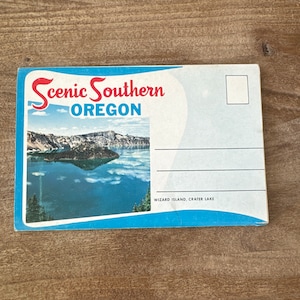 Cartella per cartoline panoramiche del sud dell'Oregon - Souvenir d'epoca - Oregon - Cartoline d'epoca dell'Oregon