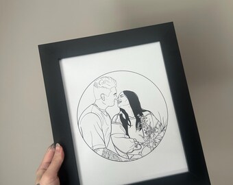 Custom Digital Line Art Prints
