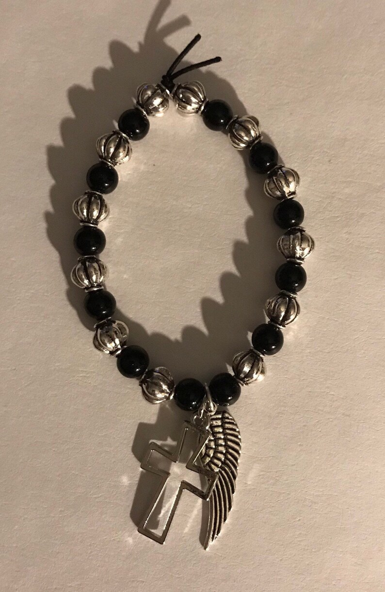 Keep the Faith Bracelet 1. Bead bracelet cross Etsy