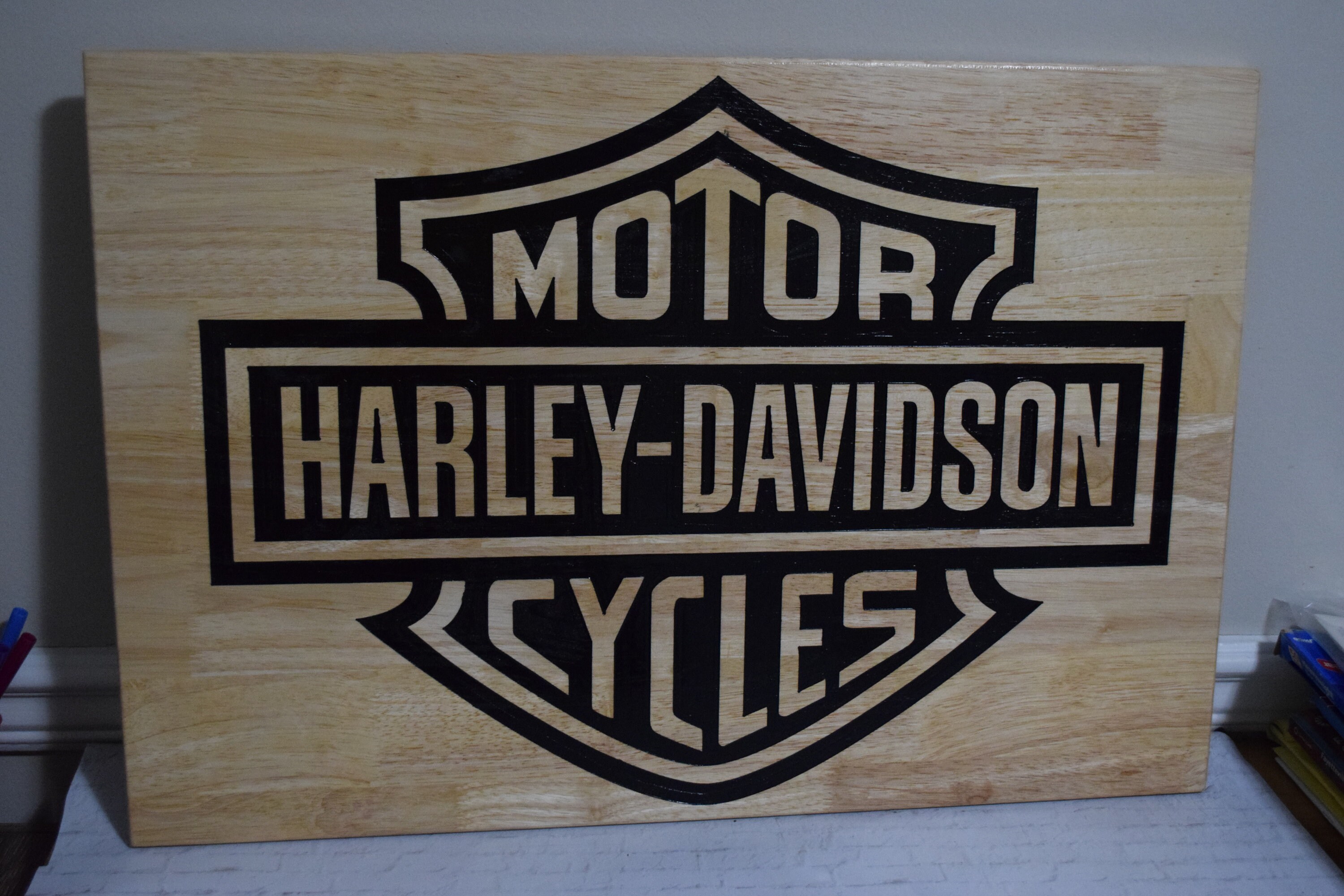 Harley Davidson Hardwood Tool Top for Rolling Etsy