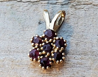 Vintage 14K Garnet Pendant