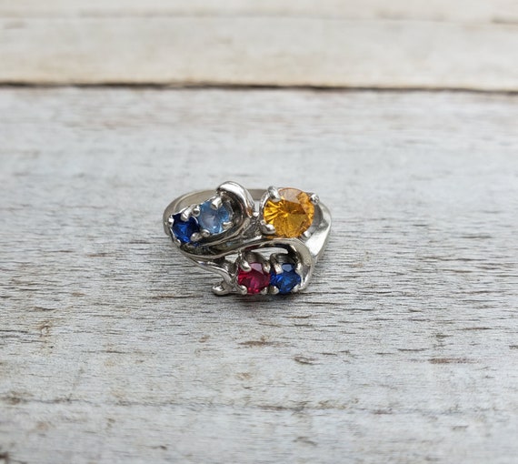 10K Multi Gemstones Ring