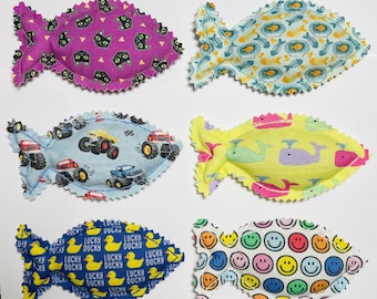 6 Pack Catnip Fish Toys - Fish Catnip Toys - Six Organic Catnip Toys  - Cat Toys - Catnip Fish