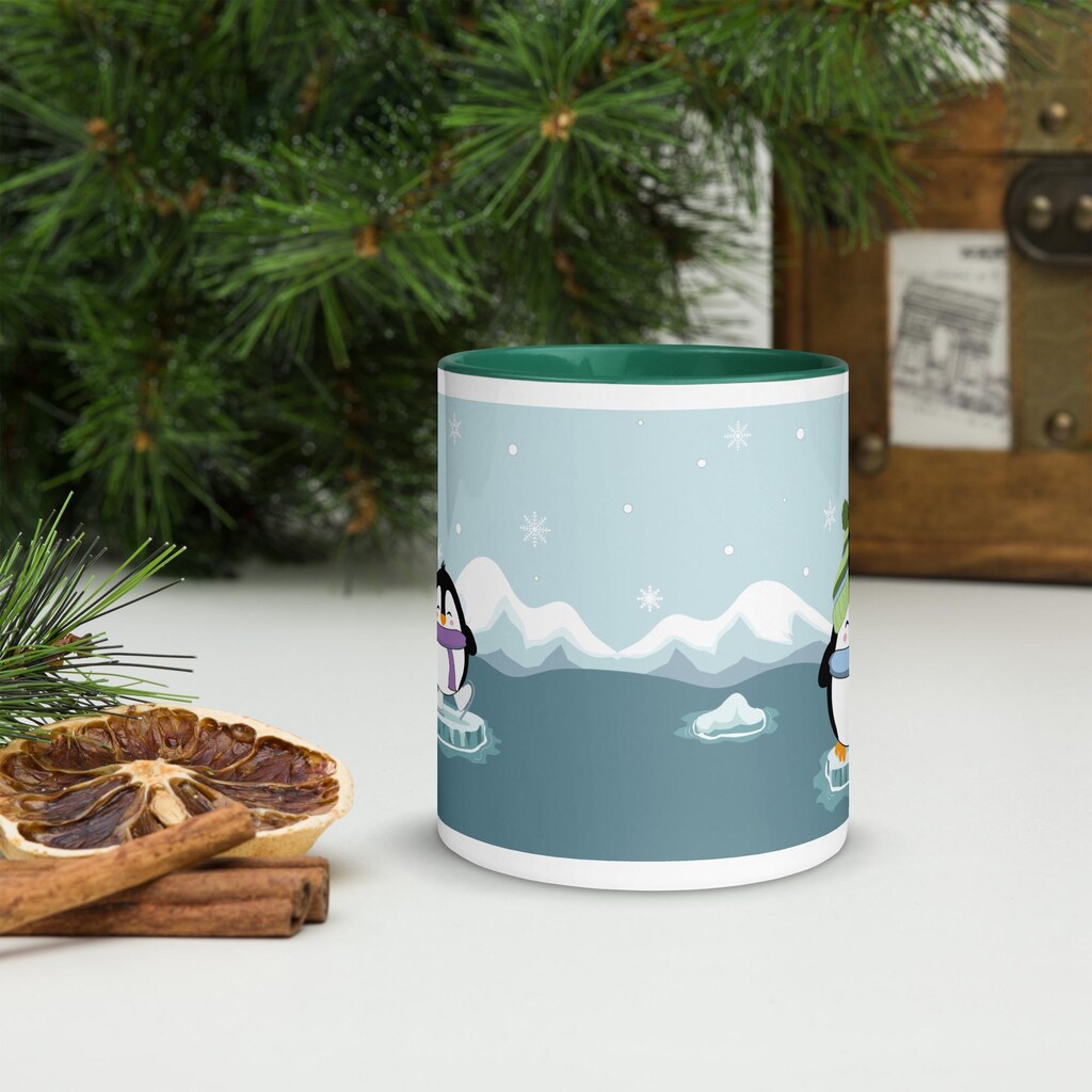Tazza Natale 3D A Forma Di Pinguino In Ceramica Con Coperchio – Idea Regalo Divertente Per Caffè E Tè