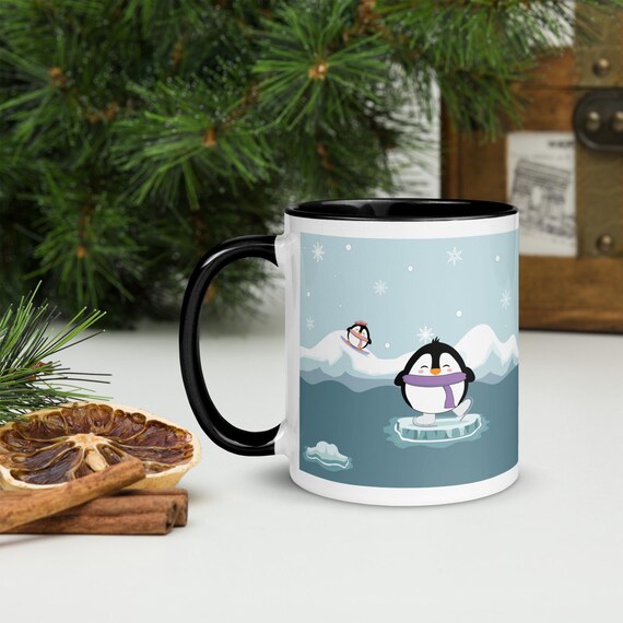Tazza Natale 3D A Forma Di Pinguino In Ceramica Con Coperchio – Idea Regalo Divertente Per Caffè E Tè