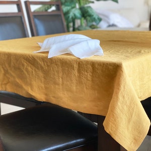 Linen Table Cloth - Linen Table Runner - Custom Size Table Cloth - Kitchen Table - Table Linens - Linen Table Cover - Linen Dining - Home