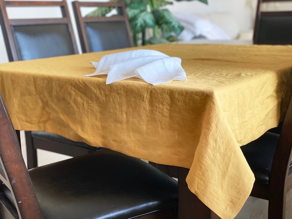Linen Table Cloth - Linen Table Runner - Custom Size Table Cloth - Kitchen Table - Table Linens - Linen Table Cover - Linen Dining - Home