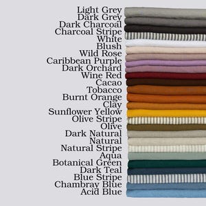 Linen Fabric Sample Set - Natural Linen - Linen Fabric Swatch - 100% Linen Fabric