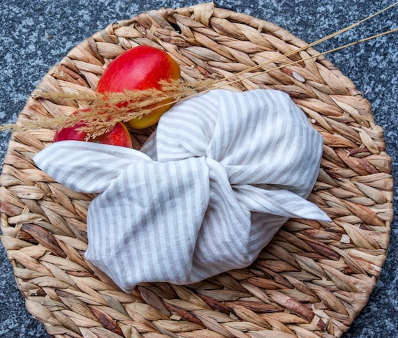 Linen Bento Bags - Linen Snack Bag - Bento Bag - Reusable Grocery Bag - Bread Bag - Lunch Bag - Produce Bag - Reusable Bag - Sourdough Bag