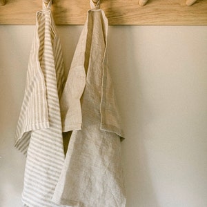 Set of 5 Linen Tea Towels Linen Kitchen Towel Linen Teatowel Linen Towel Kitchen Towel Linen Dish Towel Towel with Hook image 7