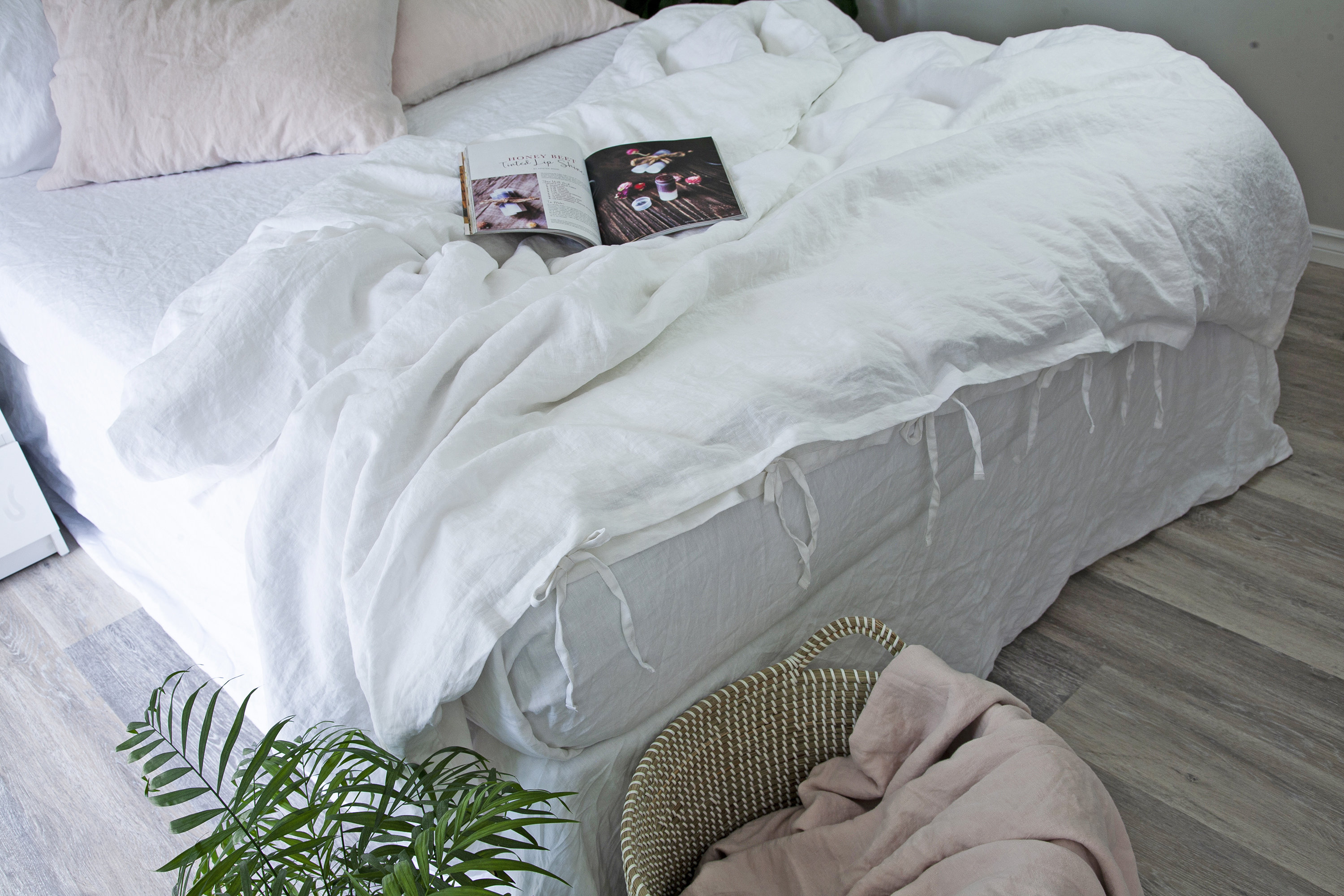 Linen Duvet Cover With Tie String Closure - King Duvet Cover - Queen ...