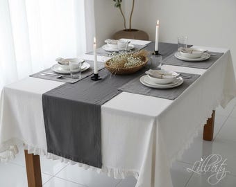 Linen Table Runner - Custom Size Table Runner - Tablerunner - Table Linens - Linen Table Cover - Linen Dining - Home - Table Decor