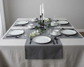 Linen Placemats - Various colors - Linen placemat set - Linen placemats for table decor - Placemat