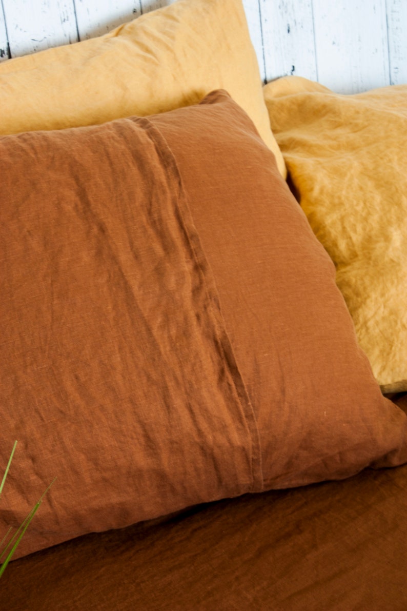 Linen Back Envelope Pillowcase Linen Pillow Sham Linen Etsy Canada