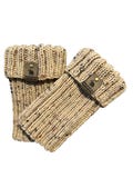 Buff Fleck Ribbed Boot Toppers, Handmade Knit Boot Cuffs, Cozy Winter Leg Warmers
