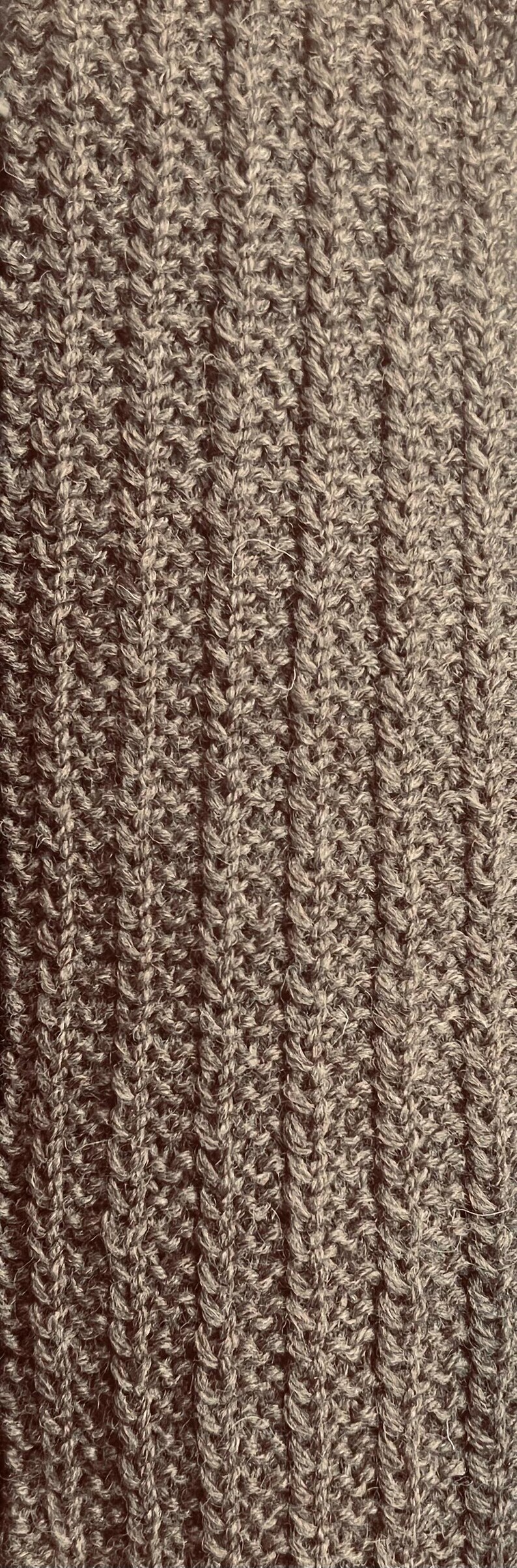 Skinny Ribbed Hand Knit Scarf | Taupe Heather | Unisex Fall Winter ...