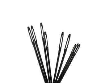 9 Large Eye Stainless Steel Darning Needles, Blunt Tapestry Needles, Yarn, Sewing, Quilting