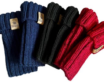 Hand Knit Boot Cuffs – Cozy Leg Warmers for Fall/Winter Outfits