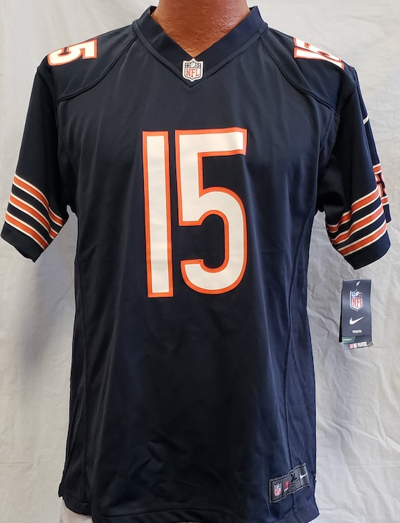 Chicago Bears 15 MARSHALL Navy Jersey 