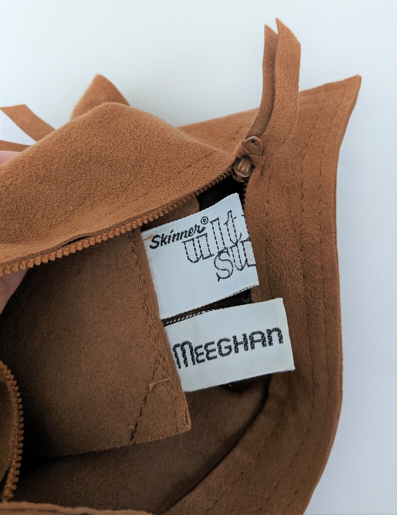 Jewelry Travel Case Skinner Ultra Suede Vintage Suede Jewelry Roll 1970s or 1980s Jewelry Storage Saddle Brown Suede