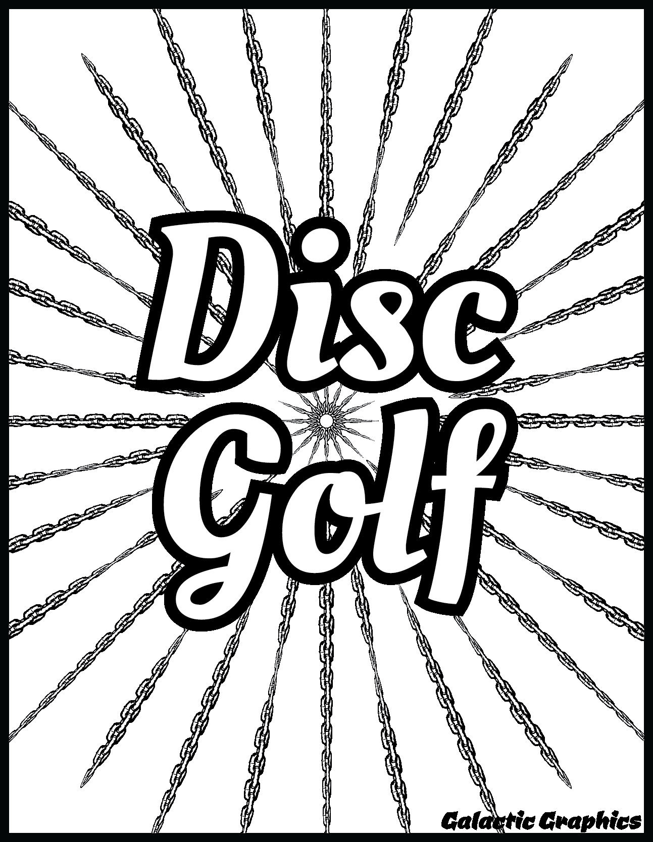 Disc Golf Printable Art 8x11 disc Golf With Etsy