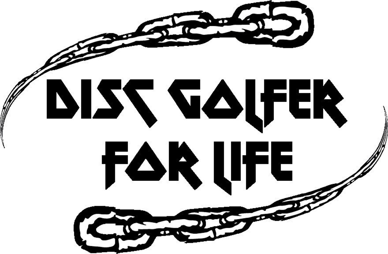 Disc Golf for Life Design in .svg .pdf .png With Basket Chains Etsy