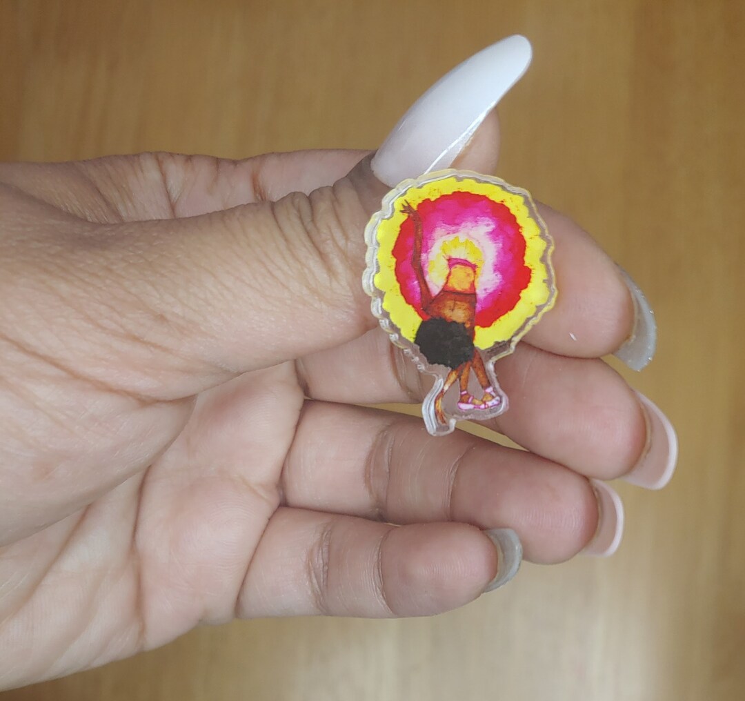 Ballerina Pin Dancer Pin Black Dance Etsy