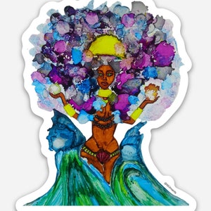 Yemayá Sticker | Yemoja Sticker | Yemaja Sticker | Momma Watta Sticker | Mother of the Sea Sticker | Orisha Sticker