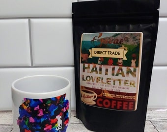Coffee Lover Gift Set | Coffee & Mug Set | Haitian Coffee | Coffee Addict | Girls Girl