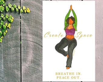 At Peace  Greeting Card - Gold Foil