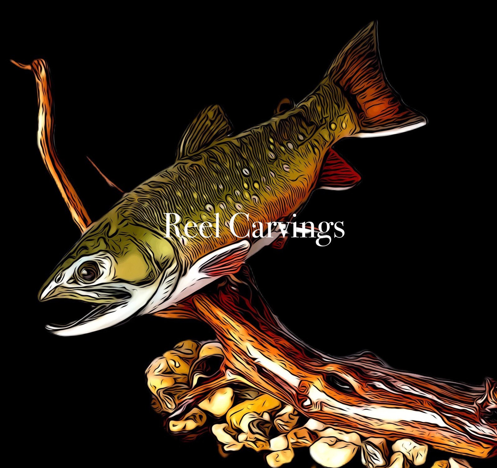 Brook Trout Print Etsy