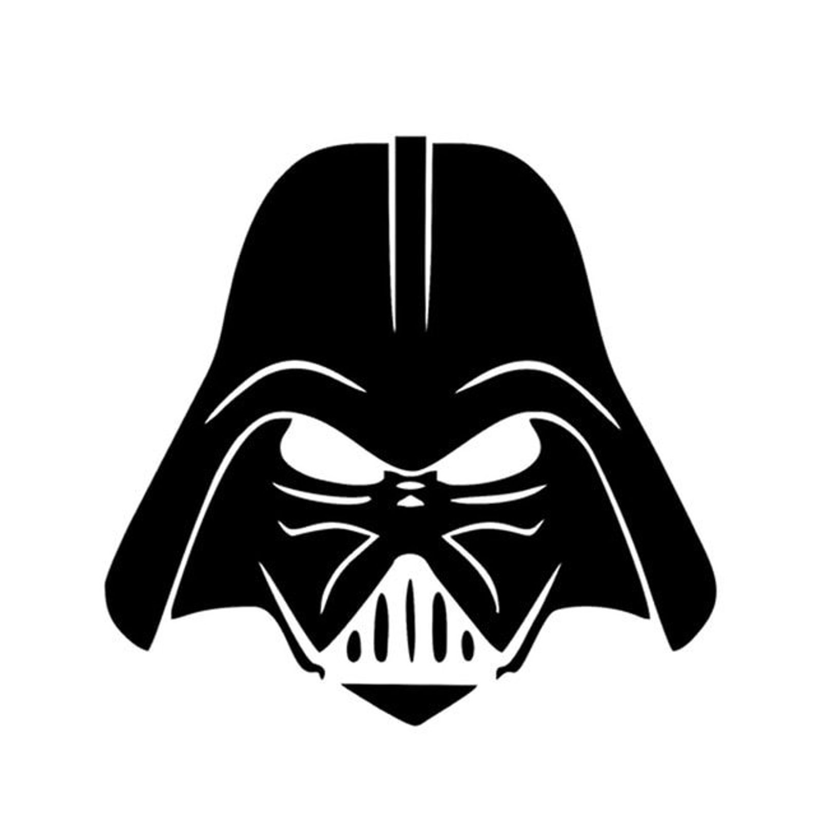 Darth Vader Helmet Sticker Decal Etsy