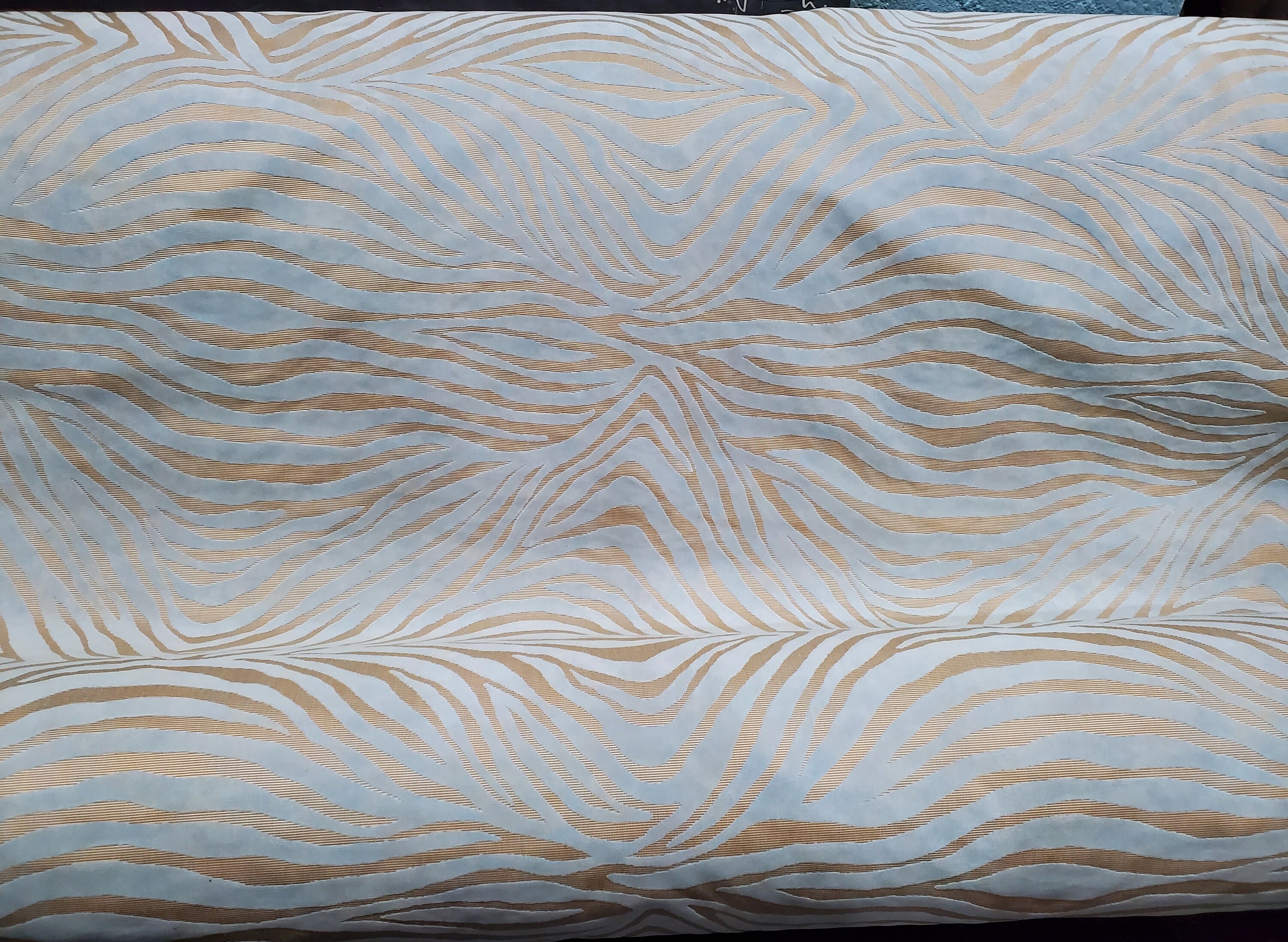 ZEBRA Cut Velvet Upholstery Fabric Zebra PrInt Etsy