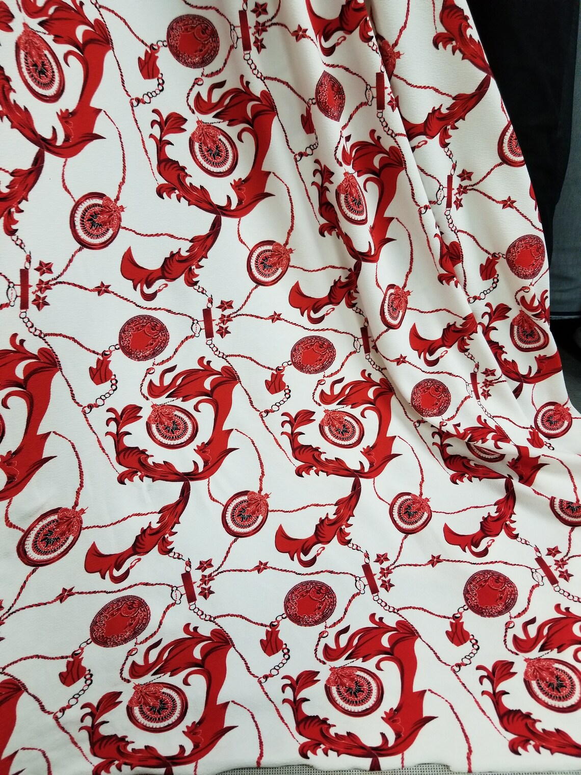 Inspired Print Knit Liverpool Fabric Liverpool FAbric Etsy