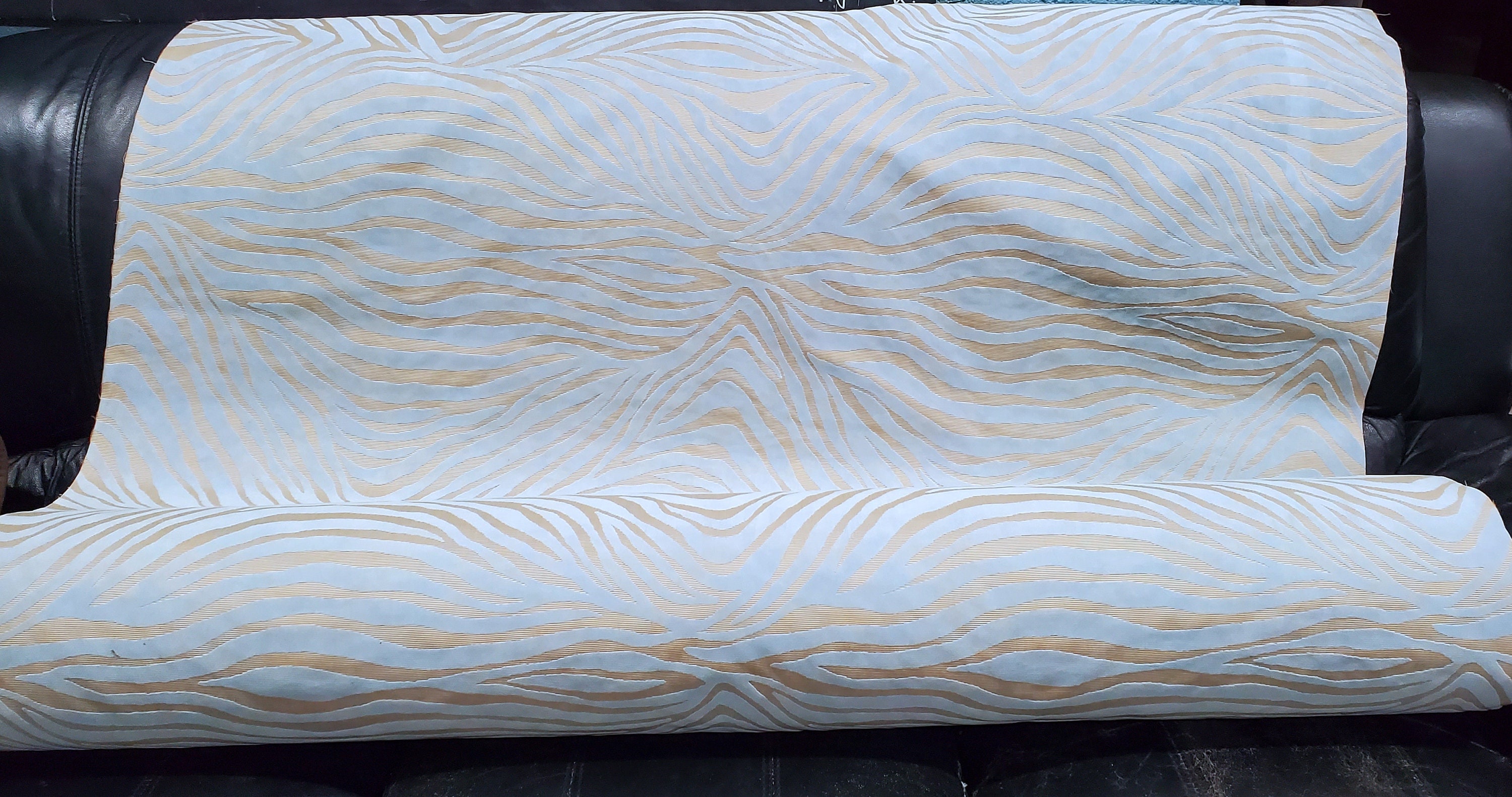 ZEBRA Cut Velvet Upholstery Fabric Zebra PrInt Etsy