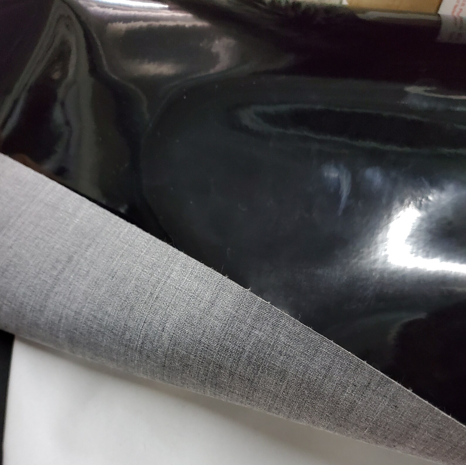 Vinyl Upholstery Faux leather Patent black wet glossy shiny Etsy
