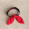 Chef red tie collar for small pet product logo
