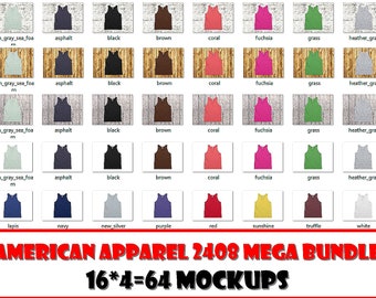 American Apparel 2007 T Shirt Long Sleeve Mockup Bundle 36 Etsy