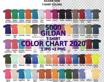 Gildan 5000 Chart | Etsy Australia