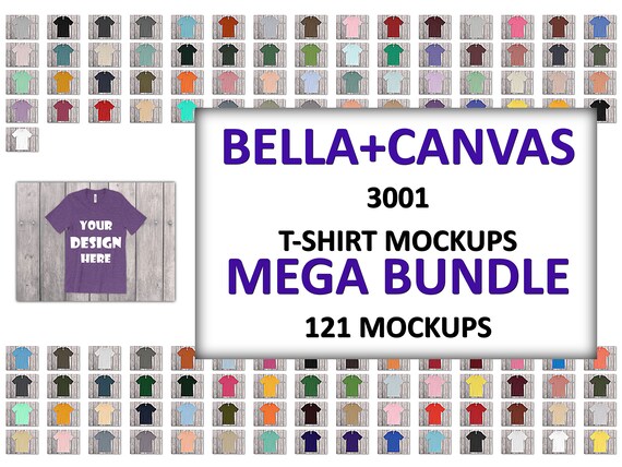 Bellacanvas 3001 Airlume Jersey And Heather Cvc Unisex Tee Etsy