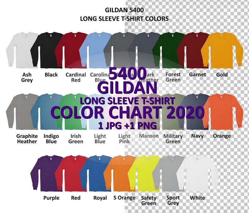 Gildan T Shirts Color Chart