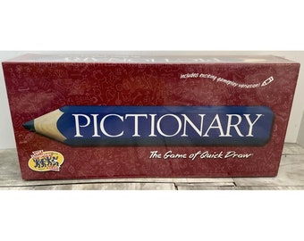 Vintage Hasbro Board Game Pictionary 2000 New Sealed - The Game of Quick Draw