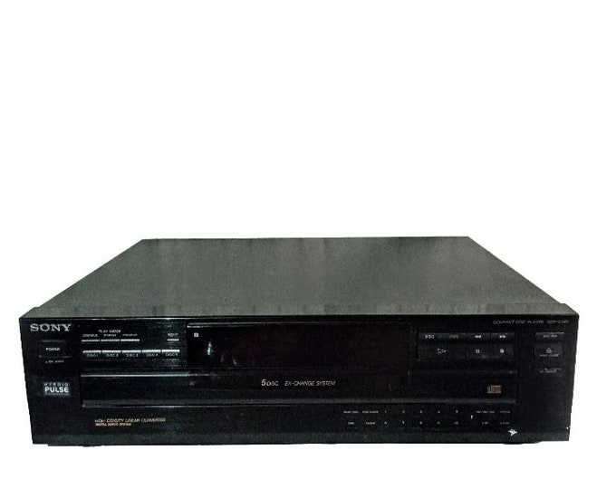 Sony Compact Disc Player CDPC345 5 DISC Cd Changer No Remote Tested