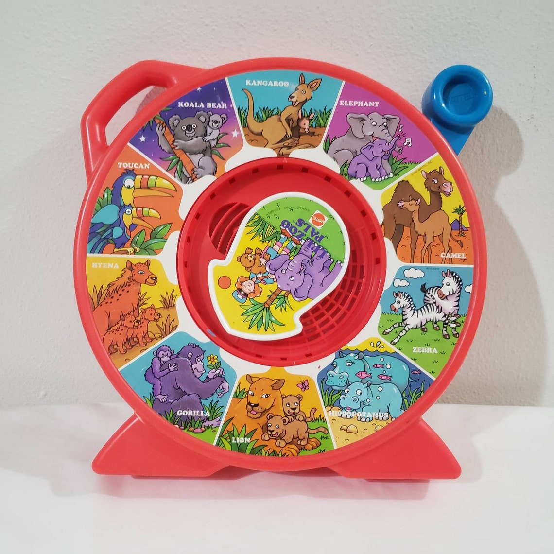 Lil Zoo Pals See 'N Say Mattel 1991 Vintage Red Etsy