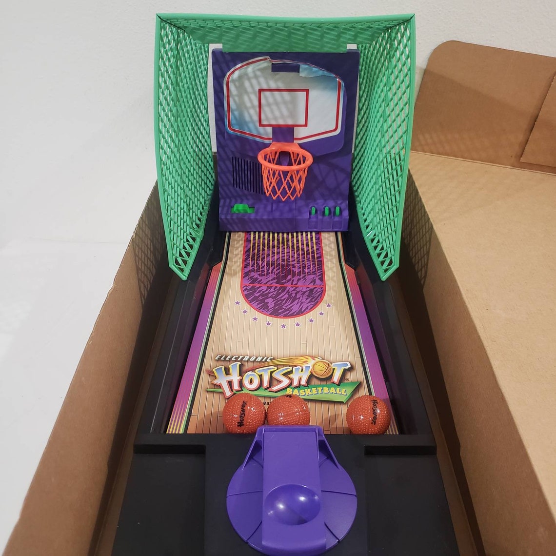 Launcher Missing Spring 1997 Electronic Hot Shot Basketball Etsy